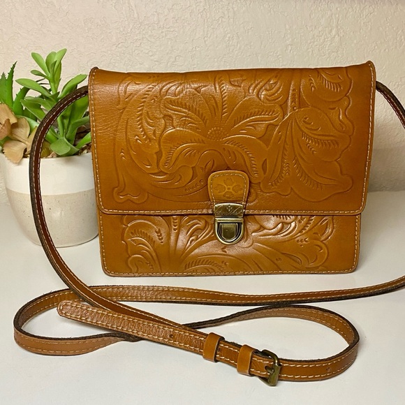 Patricia Nash Handbags - Patricia Nash Tooled Crossbody Genuine Leather